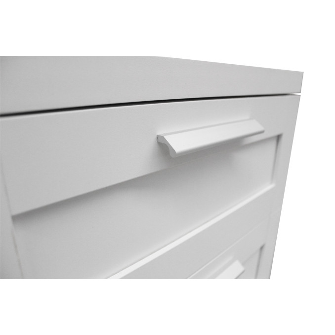 Mesa de noche Brise blanco 3 cajones