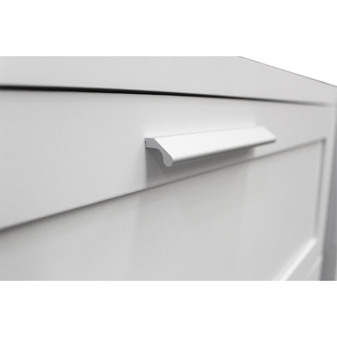 Mesa de noche Brise blanco 3 cajones