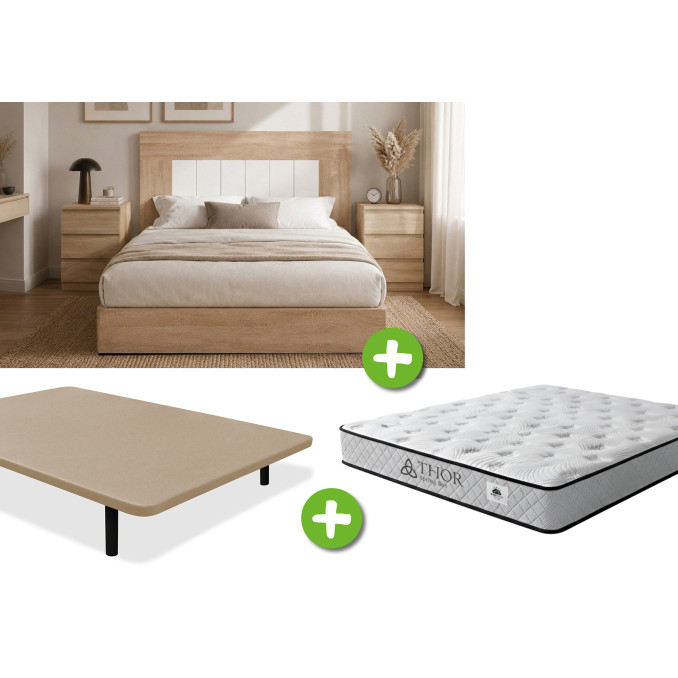Pack Dormitorio 135x190 Aranjuez - Cabecero + 2...