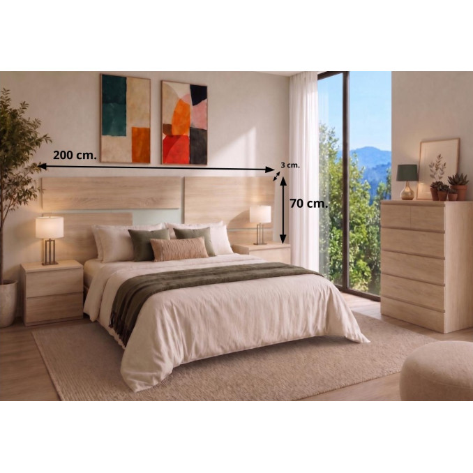 Cabecero dormitorio Cuadros 200 x 70