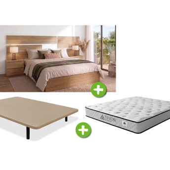 Pack Dormitorio 135x190 Aranjuez - Cabecero + 2 mesitas +...