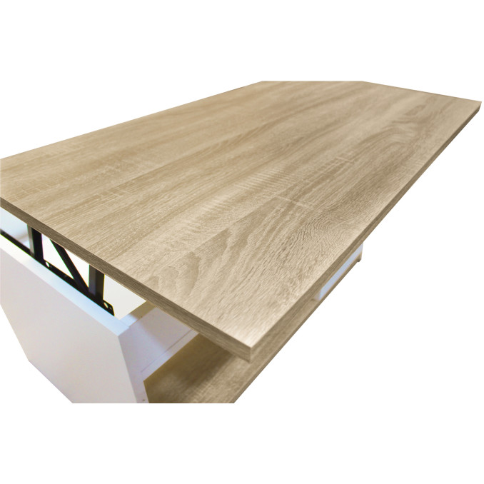 Mesa centro elevable con arcón Oporto