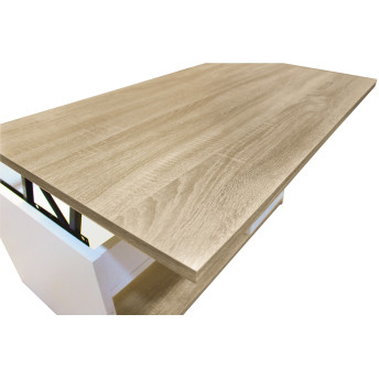 Mesa centro elevable con arcón Oporto