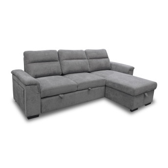 Sofá chaise longue cama con arcón Valencia 252 cm