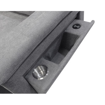 Sofá chaise longue cama con arcón Valencia 252 cm