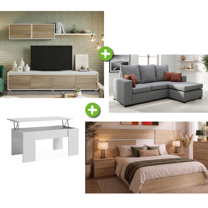 Pack piso completo Princesa (Mueble de sala,...