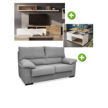 Pack ahorro salón Hortaleza - Mueble de salita de estar +...