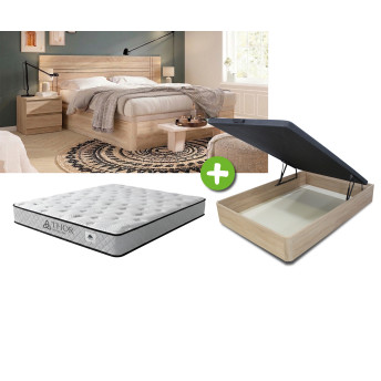Pack Dormitorio 135x190 Barcelona - Cabecero + 2 mesitas...