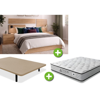 Pack Dormitorio 135x190 Aranjuez - Cabecero + 2 mesitas +...