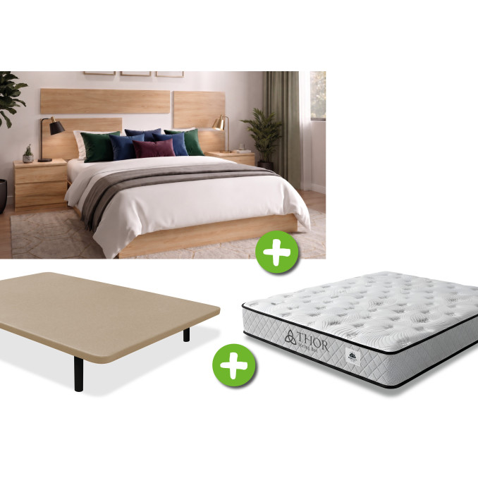 Pack Dormitorio 135x190 Aranjuez - Cabecero + 2...