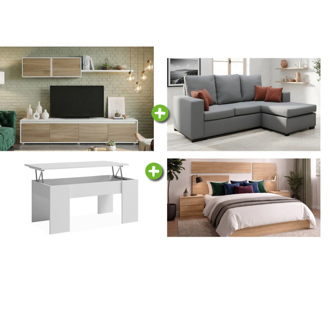 Pack piso completo Princesa (Mueble de sala,...