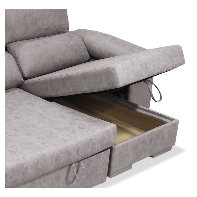 Sofá cama chaise longue derecha Álvaro 265 cm...