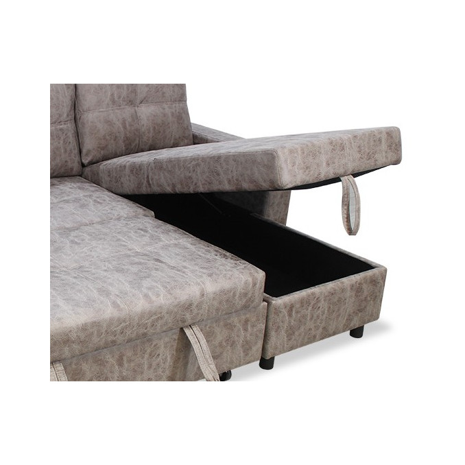 Sofá chaise longue cama Fan 222 cm.