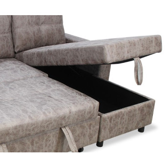 Sofá chaise longue cama Fan 222 cm.