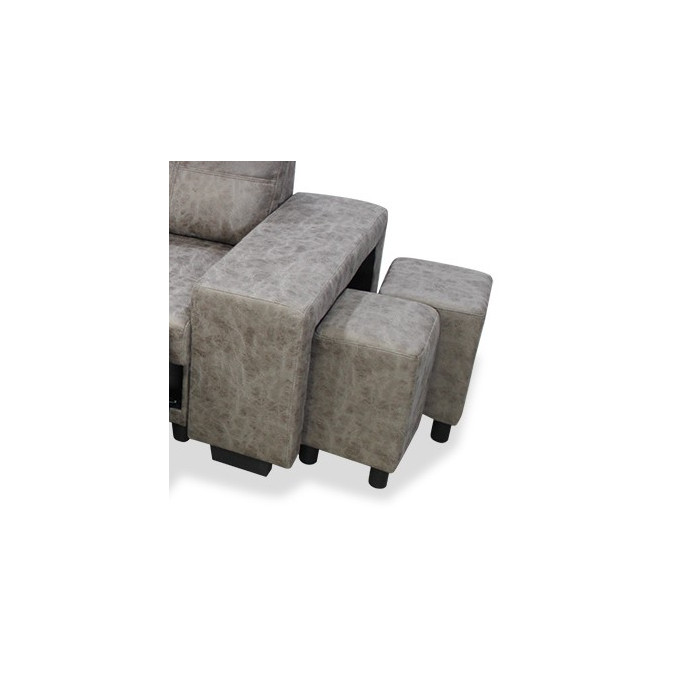 Sofá chaise longue cama Tucán 237 cm.