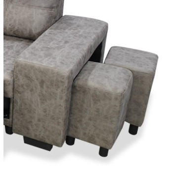 Sofá chaise longue cama Tucán 237 cm.