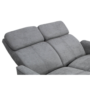Sofá relax Kardashian gris dos plazas 130 cm