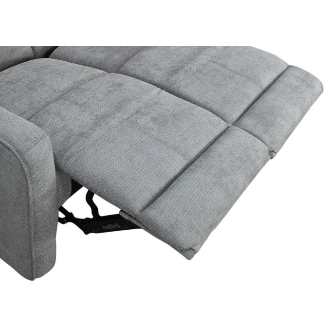 Sofá relax Kardashian gris dos plazas 130 cm