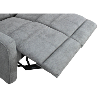 Sofá relax Kardashian gris dos plazas 130 cm