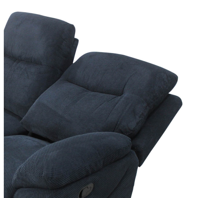 Sillón Relax dos plazas Módena dark blue 155 cm