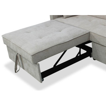 Sofá chaise longue cama Jimi beige 190 cm