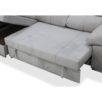 Sofá cama chaise longue izquierda con arcón abatible Bunny 280 cm