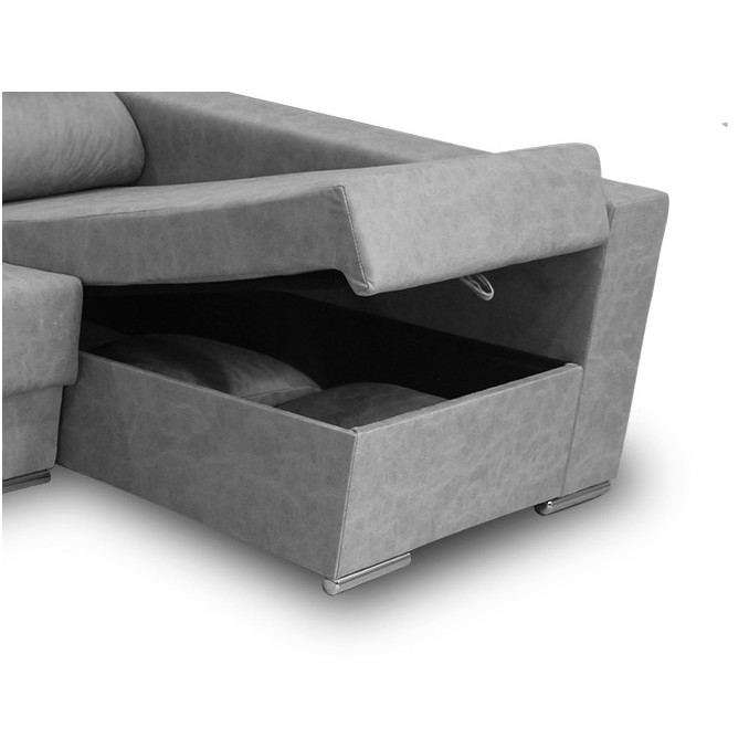 Sofá chaise longue derecha Óscar 265 cm.