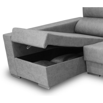 Sofá chaise longue izquierda Óscar 265 cm.