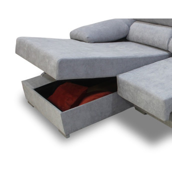 Sofá mega chaise longue izquierda Megane 287 cm