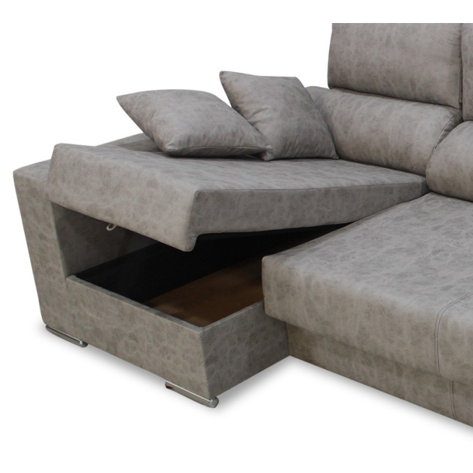 Sofá chaise longue cama izquierda 265 cm.