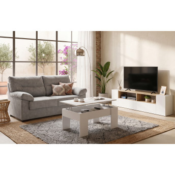 Pack ahorro salón Murillo - Modulo TV + sofá 3 plazas+...