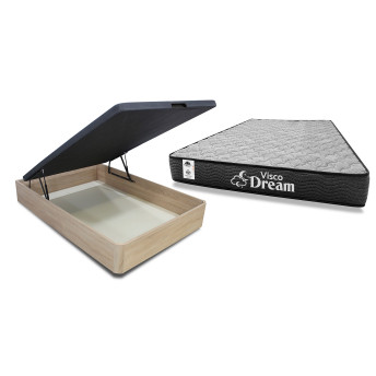 Conjunto de canapé y colchón Visco Dream 135x190 cm cambrian