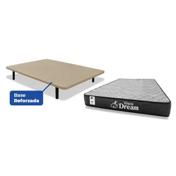 Conjunto colchón y base 150x190 con juego patas Gratis