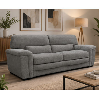 Sofá Sumi tres plazas gris 216 cm