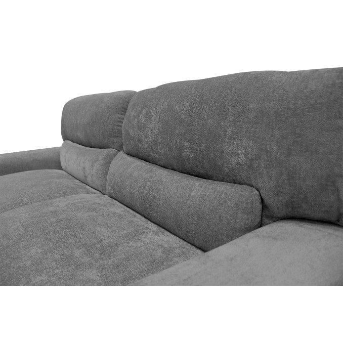 Sofá Sumi tres plazas gris 216 cm