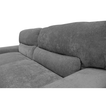 Sofá Sumi tres plazas gris 216 cm