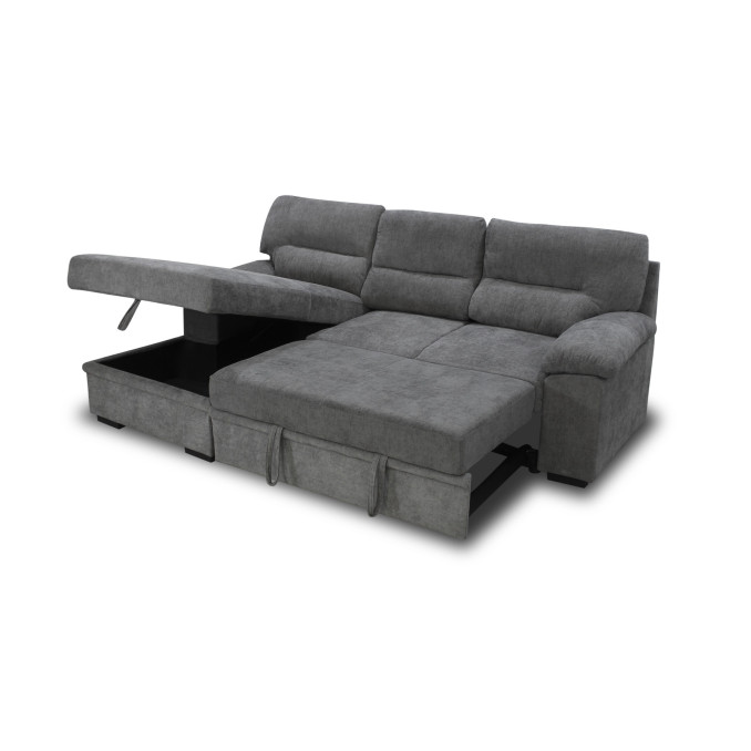 Sofá cama chaiselongue izquierda Silvia 251 cm