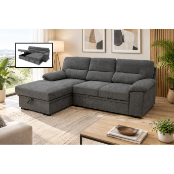 Sofá cama chaiselongue izquierda Silvia 251 cm
