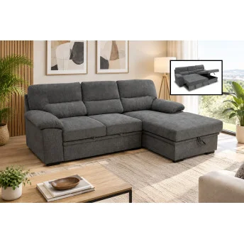 Sofá cama chaiselongue derecha Silvia 251 cm