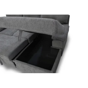 Sofá cama chaiselongue derecha Silvia 251 cm