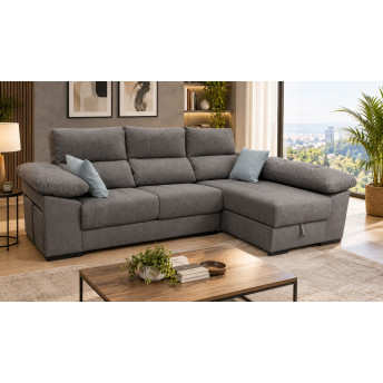 Sofá chaise longue derecha 280 cm Imola