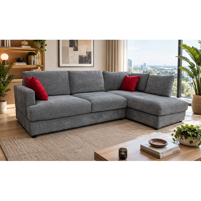 Sofá chaiselongue derecha Cynthia 263 cm