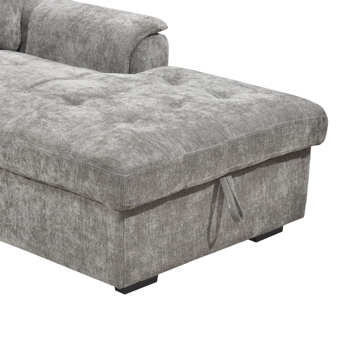 Sofá cama con chaiselongue derecha Ateca 252 cm