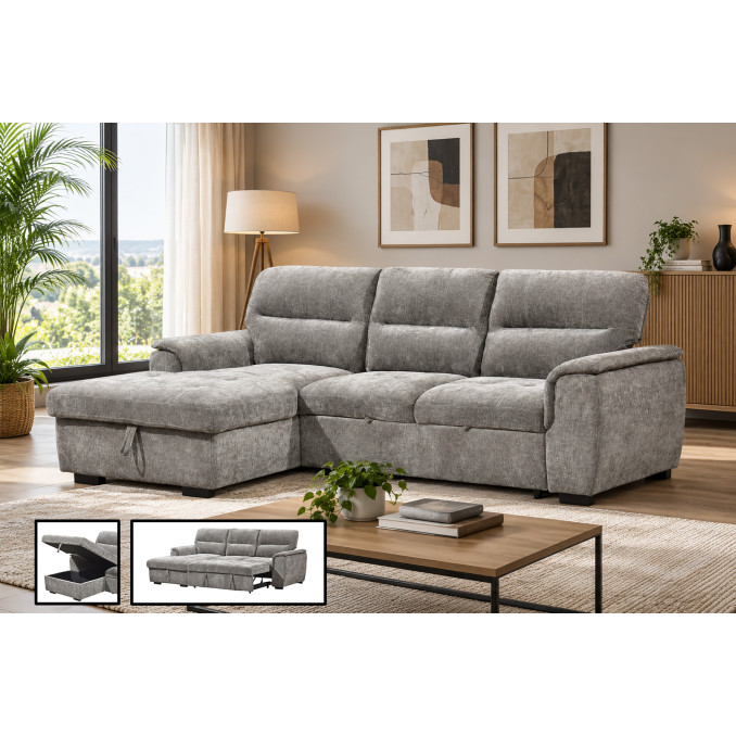Sofá cama con chaiselongue izquierda Ateca 252 cm
