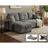 Sofá cama con chaiselongue Raval 260 cm