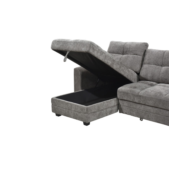 Sofá cama con chaiselongue Raval 260 cm