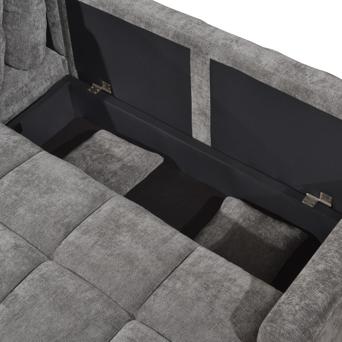 Sofá cama con chaiselongue Raval 260 cm