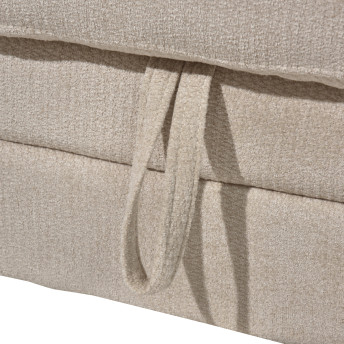 Sofá cama con chaiselongue beige Raval 260 cm
