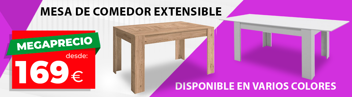 Mesa comedor extensible